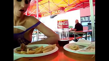 Preview 3 of Salion Sax Video - Trinity Smith show pussy at brunch