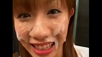 Preview 2 of Cum And Creampie Inside - Asian First-Timer Facial Cumshot