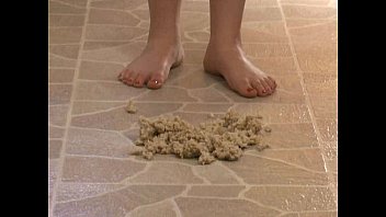 Preview 2 of Ind Bengali Force Sex Chudi - Foot Fetish - Sexy feet stepping in oatmeal