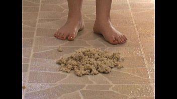 Preview 3 of Ind Bengali Force Sex Chudi - Foot Fetish - Sexy feet stepping in oatmeal