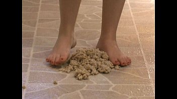 Preview 4 of Ind Bengali Force Sex Chudi - Foot Fetish - Sexy feet stepping in oatmeal