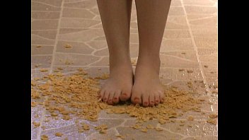 Preview 4 of Www Xx Vedocom - Foot Fetish - Sexy feet stepping on crunchy cereal