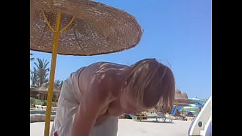 Preview 1 of Nude Shali - Sexy Jane by the pool topless