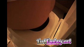 Preview 4 of Pakistani Hard Fuking Mobimobile - Busty Blonde Farting on the Toilet