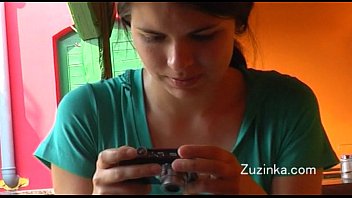 Preview 1 of Grandfather Old Song - Czech girl touches herself to orgasm in a crowded restaurant (real)
