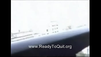 Preview 1 of Hairy Mom Blackmailed Fuck - Asian Girl Masturbates on Balcony