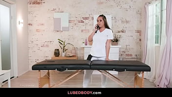 Preview 1 of Alison Tyler In School - Horny Jenna seduces her client Jenna with a sensual massage.