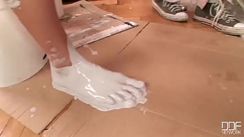 Preview 3 of Deshi Colleg - Enjoy this hard lesbian foot sex