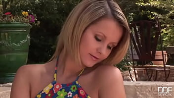 Preview 1 of Tube Porn Show Hot Lenceria - Inviting Us Into Her Garden!