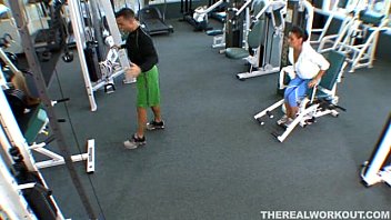 Preview 1 of Teen Sitar - Sexy brunette babe with pierced nipple enjoys getting fucked after workout