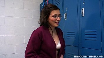 Preview 1 of Jumanji Movie - Pretty girl with glasses gets fucked hard and left with cum on her big perky tits