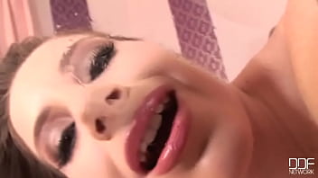 Preview 4 of Lana Rhodes Office - Slim young Lepidoptera rubs it wild