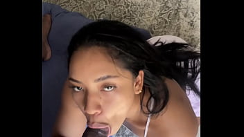 Preview 4 of Eva Padlock Pov - I suck my best friend&#039_s huge cock and balls -amateur couple- nysdel