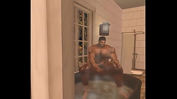 Preview 4 of Do It Fast Very Fast - drone catches handsome hunk cam heyward in bathroom jerking