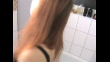 Preview 1 of Julie Rage Barbi Peter North - Sweet Young Brunette Bathroom Sex