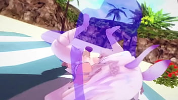 Preview 2 of Busty Brit Creampie - 【兰音/MMD】『菟园』撩动你心弦的小兔仙~