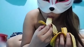 Preview 4 of Www Xnvideos Downlaod - Fruit Fetish with busty asian babe. BANANA TIME!