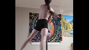 Preview 3 of Letting Clothes Slowly - Male pole dance 2