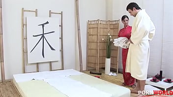Preview 2 of Real Mms Girl With Boys - Destiny gives the ultimate happy ending massage with balls deep ass fucking GP1427