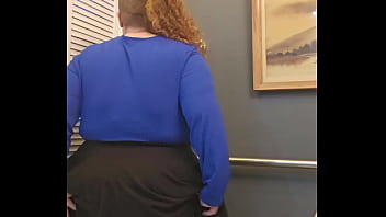 Preview 2 of Animal Prncom - Blue outfit today for this redhead bbw