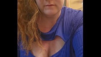Preview 1 of Animal Prncom - Blue outfit today for this redhead bbw
