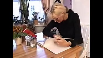 Preview 1 of Mom Masens - blonde mature fucked in the kitchen