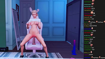 Preview 3 of Sex Gay Xx - stupid streamer forgot to turn off the stream to have hard anal sex with toys sims me hentai