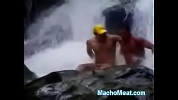 Preview 4 of Train Gripped - Naked Guys Play in Waterfall