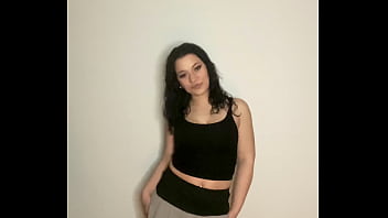 Preview 1 of Lolly Fucks Com - Sensual Mini Skirt Leather Knee High Boots Striptease