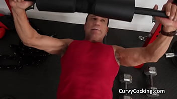 Preview 2 of Er Porno - Looking for cock in booty shorts at the gym