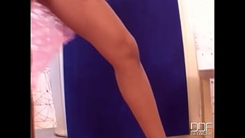 Preview 1 of Jazmin Chaudhry Bukkake - Tall,  tanned,  blonde bombshell