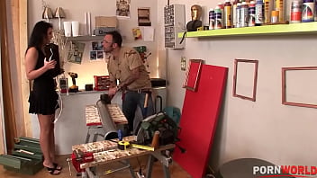 Preview 1 of Futa Porn Games - Tool Guy Enjoys a Big Titty Feast GP1600