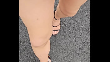 Preview 2 of 18 Years Boy Bbw Gril Faq 2minit - Walking Outside