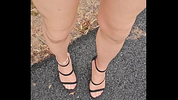 Preview 1 of 18 Years Boy Bbw Gril Faq 2minit - Walking Outside