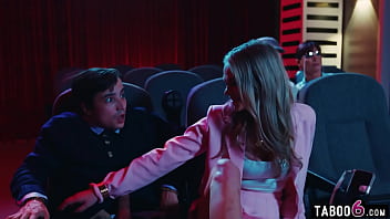 Preview 4 of Office Sexruty - Movie theatre had teen couple fucking disburbing old people trying to watch