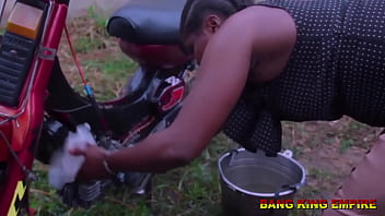 Preview 2 of Kassandra Girl Video - AN AFRICAN EBONY WIFE GOT FUCKED IN A LOCAL GHETTO AREA - HardCore BBC Sex