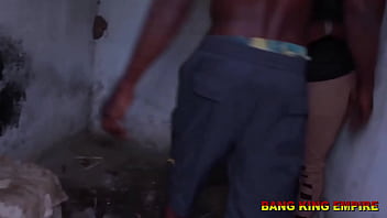 Preview 4 of Kassandra Girl Video - AN AFRICAN EBONY WIFE GOT FUCKED IN A LOCAL GHETTO AREA - HardCore BBC Sex