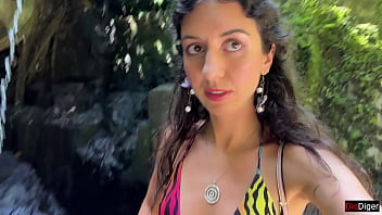 Preview 4 of Geo Tv Xxx - Cum on Face in Public Locker Room and Cumwalk at the Waterfall