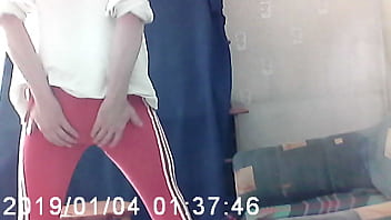 Preview 1 of Amateur Coll - Andidas Wichshose Goileglatze