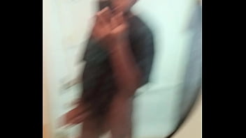 Preview 3 of Asian Cutie Hump - Pt3,  stroking in the bathroom in mirror