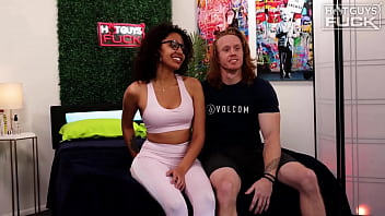 Preview 1 of Muscle Moms Joi - Latina Super Freak Makes Red Head Bodybuilder Nut Twice