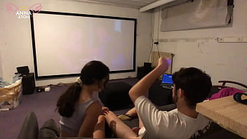 Preview 1 of Mom Lift Son Helf - Stepsiblings Fuck During Disney Movie and Call it Family Bonding