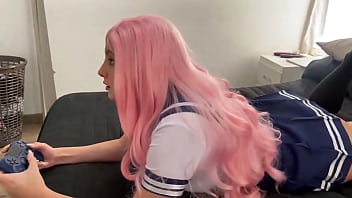 Preview 1 of Handa Artechsexy - I fucked my cosplay stepsister while playing videogames