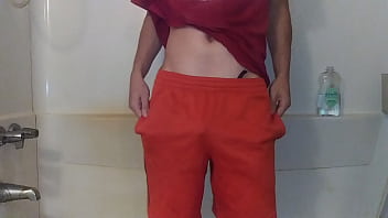 Preview 1 of Slave Wife Training By Husband - Stripping and rubbing b. oil all over my body