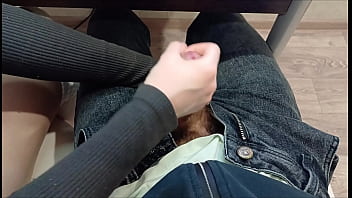 Preview 4 of Bottum Xxx - jerked off a classmate&#039_s cock right during a lecture