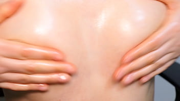 Preview 3 of Work Fuck The Bos - Tit play with oil