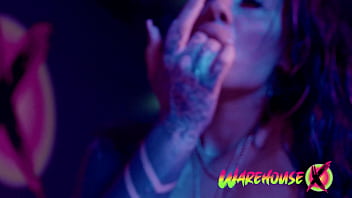 Preview 4 of 16 Huney Com - Inked babe masturbates and fingers her tight pussy in bathtub