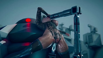 Preview 2 of Bhabi Doggy Style - 2B recibe mantenimiento vaginal por un Androide | Nier: Automata