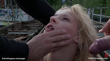 Preview 3 of Www Sexarabic Com Photos - Bound blond gang bang in publc