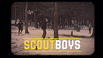 Preview 1 of Bes Sex Xxx - ScoutBoys - Hung DILF with six pack barebacks two cute,  smooth scouts